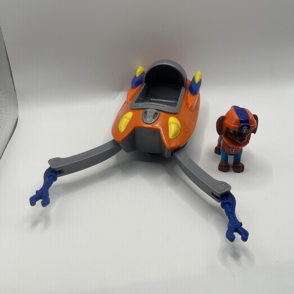 Paw Patrol Sea Transforming Zuma Vehicle & Figure Boat Complete Set - VHTF Toy